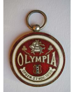 Geëmailleerd zilveren prijsmedaille, Wielervereniging ASC Olympia, Amsterdam, 1903