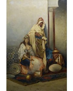 Klavdi Petrovic Stepanov, Orientalistisch tafereel, ca. 1900