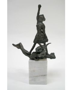 Truus Menger, bronzen sculptuurtje, ca. 1980