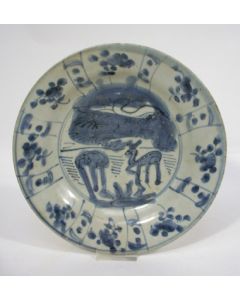 Chinese porseleinen bord, Ming periode, ca. 1600 