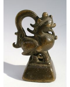 Bronzen opiumgewicht