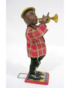 Bewegende trompettist (Louis Armstrong), ca. 1960