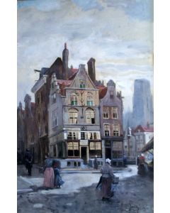 Jan de Jong, Rotterdams stadsgezicht, 1893 