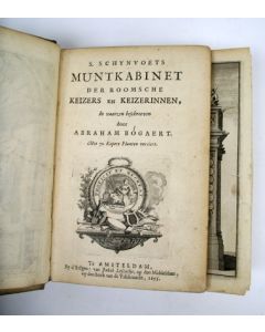 S. Schijnvoets Muntkabinet der Roomsche Keizers en Keizerinnen, in vaarzen beschreven [...] 1695 , 