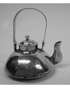 Zilveren miniatuur waterketel, 18e eeuw