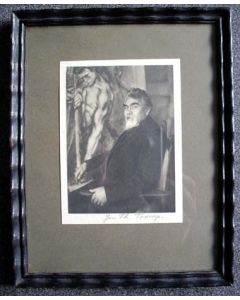 Jan Toorop, gesigneerde portretfoto