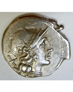 Romeinse Republiek, denarius, 157-156 v. Chr. 