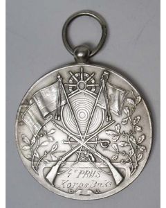 Zilveren prijsmedaille Koninklijke Ned. Bond van Oud-Onderofficieren, 1910