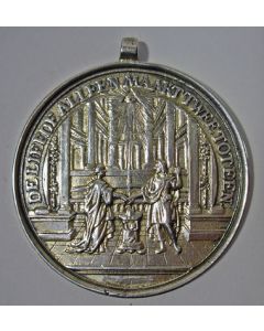 Zilveren huwelijkspenning, 18e eeuw