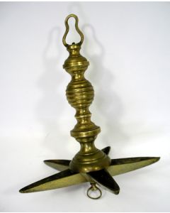 Geelkoperen sabbathlamp, ca. 1800