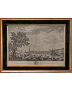 C.N. Cochin, Le port de La Rochelle, vû de la petite Rive, ets, 1767