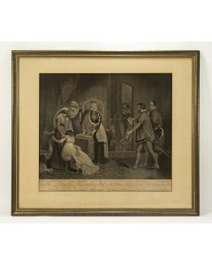 'Mary Queen of Scots, receiving from Lord Buckhurst & Beale the sentence of Death pronounced against her & ratified by Parliament', ets, ca. 1810