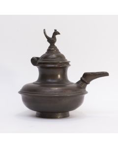 Bronzen oliepot, Rajasthan, India, 18e/19e eeuw