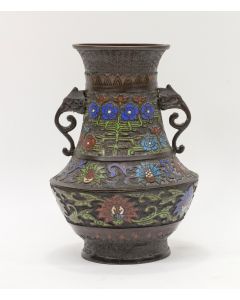 Japanse cloisonné vaas, ca. 1900