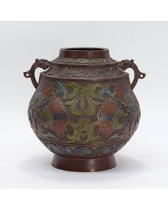 Japanse cloisonné vaas, ca. 1900