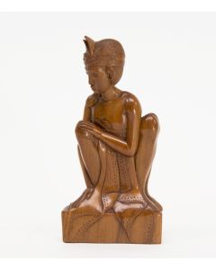 Balinees beeld, zittende man, ca. 1950