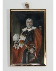 Charles James Turrell, portretminiatuur van John Jones Jenkins, 1st Baron Glantawe, 1909