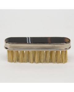 Snorrenborsteltje, zilver met streepagaat