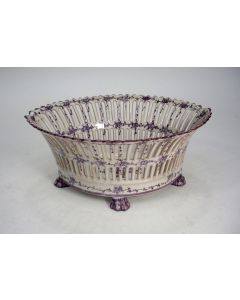 Fayence vruchtenmand, Emile Tessier, Malicorne