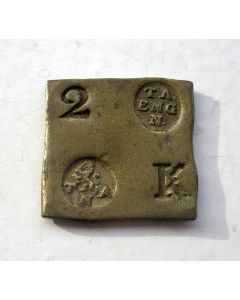 Gewichtje van 2 Engels, T.A. Nagel 1818