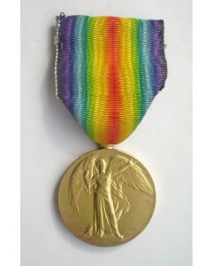 (Engeland) Victory Medal Eerste Wereldoorlog, op naam