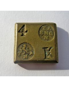 Gewichtje van 3 Engels, T.A. Nagel 1818