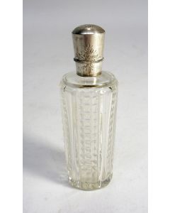 Parfumfles met zilveren dop, 19e eeuw