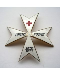 Draagteken Rode Kruis, Loigny -Poupry, Frans-Duitse Oorlog, 1870-1871