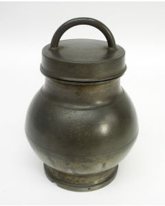 Tinnen bouillonpot, Frankrijk ca. 1900