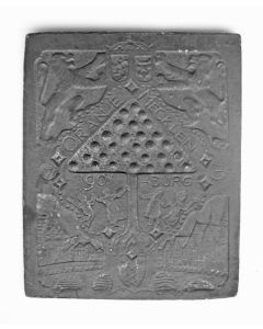 Tinnen plaquette, Huwelijk Koningin Wilhelmina en Prins Hendrik, 1901 (C. Lion Cachet)