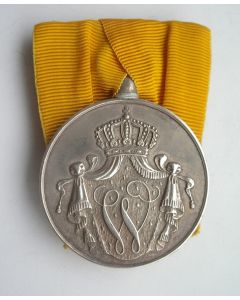 Medaille voor Langdurige Trouwe Dienst Koninklijke Marine in zilver, grote uitvoering
