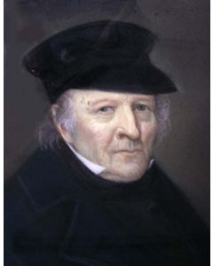 Berend Kunst, portret van Ds. Hoog, Barneveld 1861