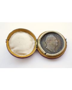 Zilveren kroningsmedaille van Koning William IV van Engeland 1831