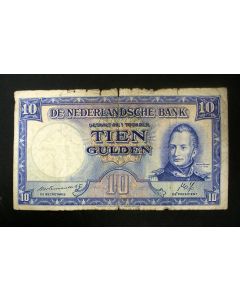 Bankbiljet, 10 gulden 1945-II