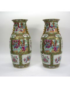 Stel Kantonnese vazen, ca. 1900