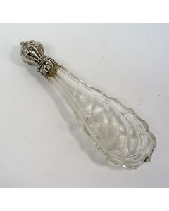 Parfumfles met zilveren dop, 19e eeuw