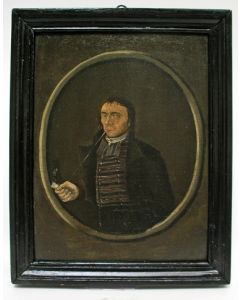 Portret van een rokende heer, ca. 1800