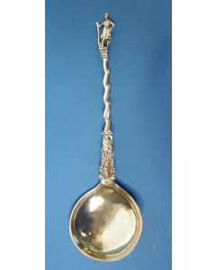 Verguld zilveren gelegenheidslepel, Enkhuizen, 18e eeuw