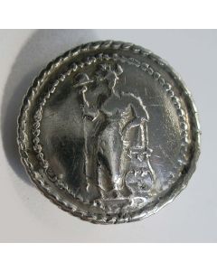 Zilveren knoop met de Hollandse Maagd, 1786