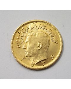 Iran, gouden munt, 1/2 Pahlavi, 1976