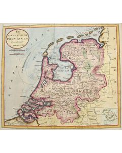 Gekleurde prent van de Nederlandse Zeven Provinciën, 1807