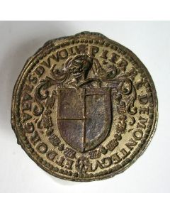 Bronzen lakstempel van een Franse edelman, midden 16e eeuw