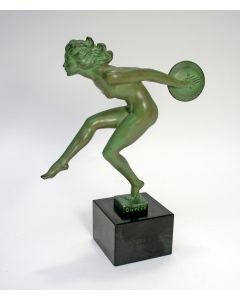 Garcia, dansende vrouw met bekkens, sculptuur, ca. 1925
