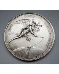 [Duitsland] zilveren vriendschapsmedaille, door F.W.Loos, ca. 1790