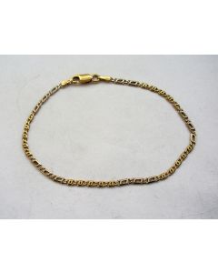 18 karaats gouden schakelarmband, W. Vossen, Maastricht
