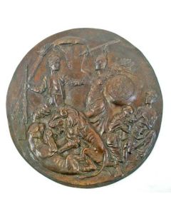 Bronzen plaquette, Expeditie tegen de Baliërs op Lombok, 1894