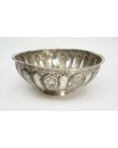 Zilveren kom (batil), Sumatra, 19e eeuw