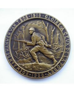 [België] Penning ter herdenking van de soldaten van Houthulst, 1918-1958