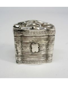 Fries zilveren lodereindoosje,  S.Reitsma, Sneek ca. 1880
