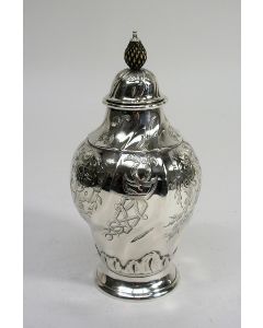 Zilveren theebus, Pieter Staats van Mecklenburg, Amsterdam, 1793